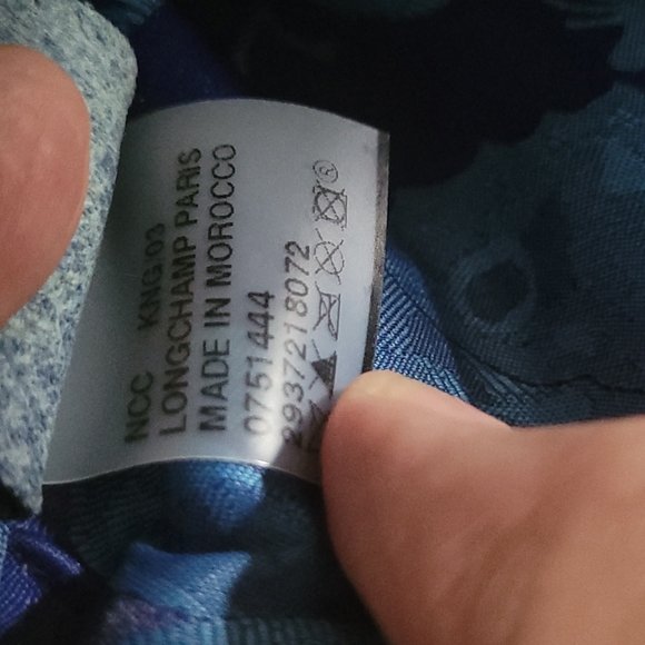 Longchamp blue patent leather tote shoulder bag( authentic) - Picture 7 of 9